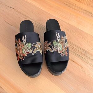 bebe platform sandals 9